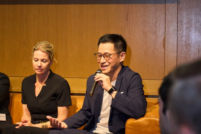 Yan Sen Lu speaking at the launch event